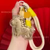 Acessórios de Chaveiro Princesa Dourada do Ano do Cavalo Ouro Puro 999 Fique Rico Instantaneamente Pingente de Bolsa Venda por Atacado em Estoque