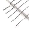 Cadena de eslabones de hierro electrochapado al por mayor de fábrica Accesorios de ferretería para bolsas de ropa DIY Cadena cuadrada de perlas para la clavícula