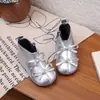 Invierno Nuevo Estilo 2026 Botas de Cuero para Niña Zapatos de Princesa Suela Suave Lazo Dulce de Ballet Botines Cortos para Bebé Botas de Algodón