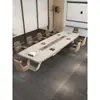 Mesa de Conferência Grande com Pintura Eletrostática Mesa Longa Simples Moderna Mesa de Recepção de Negociação para Sala de Conferência Conjunto de Mesa e Cadeiras Cadeiras de Reunião