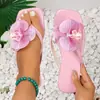 Zapatillas Cuadradas Talla Grande para Mujer Moda Verano 2025 Chanclas de Flores Sandalias de Playa Casuales para Mujer