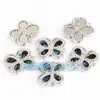 Accesorios para joyería DIY mitad plata 925 oro microincrustación concha de abulón Conector de corazón de manzana y durazno