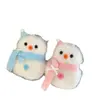 Colgante de Juguete de Peluche de Muñeco de Nieve Súper Lindo de Invierno, Llavero Adorable de Muñeco de Nieve Pequeño con Copo de Nieve, Regalo para Amigos, Adorno Colgante