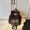 Mochila Retro de Gran Capacidad para Otoño e Invierno para Mujer 2025 Nueva Mochila Ligera para Viajes Diarios Mochila Escolar de Nicho Súper Popular