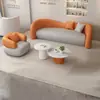Sofá de Cuero con Forma Inusual para Rascar Gatos Belleza Salón Apartamento Homestay Sofá Mesa de Café Juego Sala de Estar Sofá Impermeable Resistente a los Arañazos