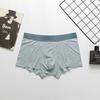 Ropa Interior Personalizada de Fábrica para Hombre Jóvenes Color Sólido Boxers de Hombre Transpirables de Algodón Una Pieza Sin Costuras Calzoncillos de Cuatro Esquinas