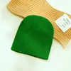 Chapéus de Tricô para Outono e Inverno, Chapéus Lisos de Cor Sólida para Exportação, Chapéus Redondos de Máquina, Chapéus Quentes sem Aba para Adultos, Chapéus de Lã Estilo Coreano, Topo Redondo