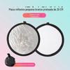 Refletor Fotográfico Dobrável e Portátil para Retratos, Iluminação de Beleza, Placa de Luz Suave Fotográfica Cinco em Um Prata/Branco Dourado-Prata