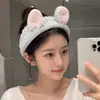 Diadema facial de peluche Oso Pequeño, diseñada para mujeres, ideal para aplicar maquillaje y mascarillas faciales, se puede usar a diario sin apretar la cabeza ni aplastar el cabello