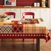 Mantel Impermeable y a Prueba de Aceite Estilo Retro Sin Lavado Modelo Nuevo 2026 Lujo Ligero Gama Alta Cuadros Paño de Escritorio Dopamina