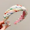 Diadema de Copa Alta y Ala Ancha para Mujer, Accesorio para el Cabello Versátil de Gama Alta para Otoño e Invierno, Pinza para el Cabello de Esponja de Moda y Elegante