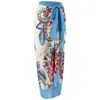 En Stock 2025 Europeo y Americano Traje de Baño de una Pieza Moda Sexy para Mujer, Estilizante Estampado Retro Popular Conjunto de Ropa de Baño Estilo Falda