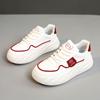 [Personalizado] Hy5817 Zapatos Blancos Nuevos Otoño 2024 Zapatos Transpirables Tenis Casuales de Mujer Suelas Gruesas Resistentes al Desgaste Aumentados