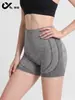 Pantalones Cortos de Punto Sin Costuras Color Durazno para Fitness Mujer Cintura Alta Levanta Glúteos Pantalones Cortos de Yoga Pantalones Cortos Deportivos Mujer Pantalones Cortos Verano Finos