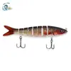 133mm/20.3g Logotipo Personalizável, Cor Realista, Pesca de Água Doce Simulada, Isca Artificial de 8 Seções, Isca de Peixe Multi-Seções