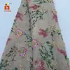 Nuevo Vestido Bordado Ropa de Escenario Ropa Infantil Tela Bordada Nido de Pájaro Estampado de Serigrafía Flor Tela Bordada con Láser
