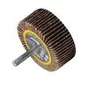 Grande quantidade de fornecimento atacadista de tranquilidade 6 alças roda de pano abrasivo cabeça de retificação de pano abrasivo folheado eixo rotor com alça roda de página
