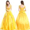 Película y Televisión 2018 Versión Real La Bella y la Bestia Vestido de Princesa Belle Cosplay de Halloween Blancanieves