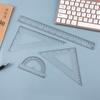 Conjunto de Régua para Alunos do Ensino Fundamental, Conjunto de Quatro Peças, Ferramentas de Papelaria para Aprendizagem de Alunos, Conjunto de Régua Multifuncional, Atacado Personalizado