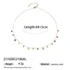 Collar Taina Acero Inoxidable Europeo y Americano Lujo Accesible Gama Alta Corazón Colgantes Múltiples Coloridos Collar Bicolor Oro y Plata No se Desvanece