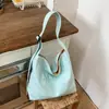 Bolsa Transversal Bordada de Grande Capacidade Nova Estilo Coreano Estilo Ins Verde Menta Fresco de Alto Valor Estético para Meninas