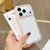 Funda de Teléfono Acrílica Transparente de Dos en Uno Color Caramelo para iPhone 16, Adecuada para iPhone 17 Pro Dopamina