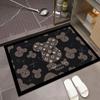 Venta al por mayor generación oso violento de dibujos animados alfombrilla absorbente de tierra de diatomeas para baño alfombrilla antideslizante para baño alfombrilla de pie absorbente de secado rápido