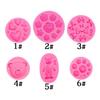 Urso Amor Bow Set Silicone Molde DIY Fold Açúcar Chocolate Seco Ritmo Bolo Decoração de Panificação