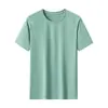 2026 Novo Estilo Seda de Gelo Fresca Respirável Secagem Rápida Camiseta de Manga Curta Masculina Verão Fitness Esportes Top de Meia Manga 6802