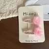 Novo Laço de Flor de Renda Doce Presilha de Cabelo Infantil Elástico para Cabelo Grampo de Cabelo Presilha Lateral Faixa Elástica