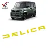 Adecuado para Mitsubishi 25 Delica Mini Calcomanías Decorativas con Logotipo de Letras Frontales y Traseras Modificadas, Accesorios Automotrices