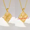 Buccellati Versión Alta Mediana Trébol de Cuatro Hojas Doble Cara Usable V Oro Lujo Accesible Collar Cadena para Clavícula de Mujer Venta Directa de Fábrica