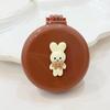 Bonito Folding Air Comb Massagem Pente Espelho Integrado Crianças Portátil Mini Air Cushion Comb Meninas Pente Pequeno