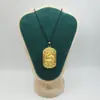 Colgante de Pixiu de la Suerte Nafu Shajin Dragón Dorado Antivietnam Cadena Negra de Cuerda Cadena de Lana para Hombres y Mujeres Suministro en Vivo