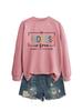 Estação independente do ebay europeu e americano moda tendência senhoras gentileza é livre solto manga longa camisa suéter atacado