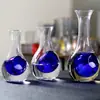 Fábrica de Qixian artículo disponible vaso de cristal de hielo para vino olla de sake japonesa dispensador de vino olla rizada para botella de vino
