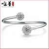 Marea nacional rojo de la red de las estrellas de tu versión coreana de Quan Zhixian pulsera de moda Shambhala para mujer pulsera de plata mujer