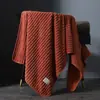 Toalla de Terciopelo Coral Toalla de Baño Barra de Caramelo Secado Rápido Absorbente de Agua Suave Juego Borde Engrosado Toalla de Baño para Hogar Pareja