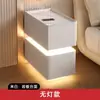 Mesita de Noche Inteligente Flotante Ultradelgada 25cm Dormitorio Apartamento Pequeño Accesible Lujo Gama Alta Pequeña Mesita de Noche Ultradelgada Hogar