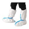 Cubrezapatos desechables de tela no tejida SF EPP con cordones, membrana transpirable, cubrebotas alto, engrosado, impermeable, a prueba de aceite, a prueba de polvo y resistente al desgaste