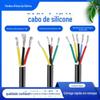 Cabo especial de silicone macio YGC2 núcleo 3 núcleos 4 núcleos 5 núcleos 0,3 0,5 0,75 quadrado linha de bainha de energia resistente a alta temperatura