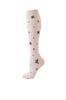 Calcetines de Compresión para Pantorrillas de Mujer, Deporte Fitness, Calcetines Largos Antideslizantes para Correr, Calcetines Antibacterianos, Calcetines de Compresión de Secado Rápido, Microcompresión