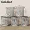 Lixeira para Sala de Estar, Quarto, Cozinha, Vaso Sanitário, Banheiro, Grande Capacidade Escritório Cesto de Papel Vazado de Plástico Sem Tampa