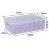 Cesta de almacenamiento hueca de alta calidad, cesta para snacks estilo ins, caja organizadora para ropa interior tipo cortavientos, cesta para almacenamiento de cosméticos, escritorio de cocina