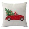 Venta Caliente Transfronteriza Lino Nueva Almohada Funda de Almohada de Halloween Serie Navideña Sofá Coche Almohada Funda de Almohada