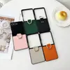 Adecuado para Samsung Zflip 40% de descuento Pantalla Apilada Funda para Teléfono Móvil Flip4 Anillo de Lujo Cuero Antideslizante Zflip7 Estuche Duro 5