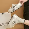Pantuflas Jx de Suela Gruesa con Lunares Slip-On Mary Jane de Punta Cerrada para Mujer para Usar Afuera con Faldas Verano 2026