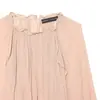 Venta Caliente Transfronteriza de AliExpress Primavera 2026 Nuevo Top Casual de Color Sólido para Mujer con Mangas de Linterna de Viscosa 1347709