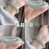 Pulsera de Belleza Pulsera Ding Dong Estilo Chino Gruesa Hielo Transparente Retro Versátil Pulsera para Mejor Amiga para Mujeres