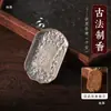 Molde de hierro Molde para varillas de incienso Hecho a mano DIY Método antiguo para hacer incienso Juego de herramientas de un solo y doble cara Molde para prensar polvo de incienso Colgante